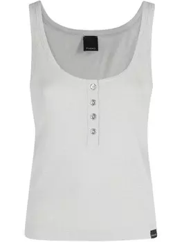 Майка PINKO металлизированного плетения, серый