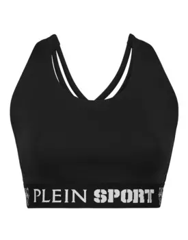 Майка Plein Sport Bralette Sports Top, черный