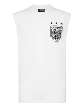 Майка Plein Sport Shirt Tiger, белый
