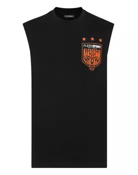 Майка Plein Sport Shirt Tiger, черный