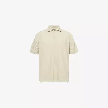 Майка-поло Issey Miyake Homme Plisse с V-образным вырезом, зеленый