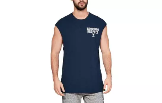 Майка Project Men темно-синий Under Armour, темно-синий