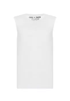 Майка простого дизайна CIPO & BAXX, белый