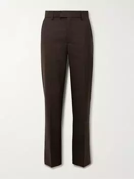Майка прямые брюки из твила костюм SFR, темно-коричневый