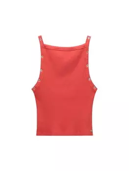 Майка Pull&Bear Top, красный