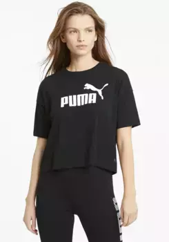 Майка PUMA "ESS CROPPED LOGO TEE", цвет Puma Black