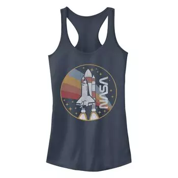 Майка Racerback с логотипом NASA Retro Rocket для юниоров Licensed Character