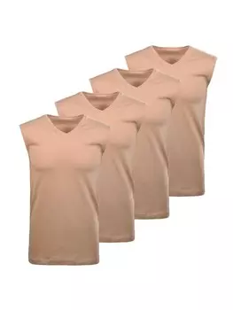 Майка Ragman 4er Pack, бежевый