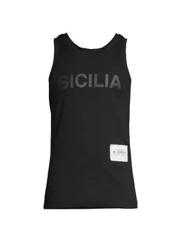 Майка Re-Edition Label из джерси DOLCE&GABBANA, неро