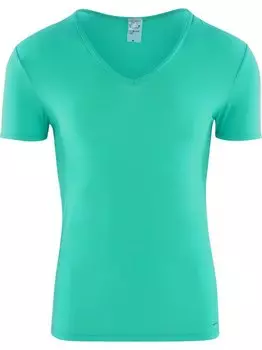 Майка red0965 с v-образным вырезом и глубоким вырезом Olaf Benz, бирюзовый
