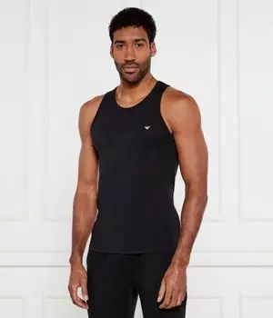 Майка Regular fit Emporio Armani, черный