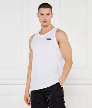 Майка Regular fit Karl Lagerfeld, белый