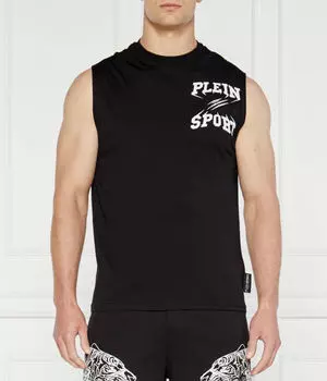 Майка Regular fit Plein Sport, черный