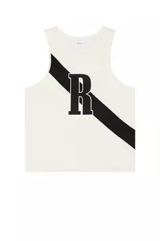 Майка Rhude 02 в полоску, цвет Off White & Black