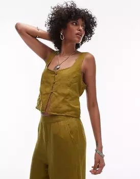 Майка Rhythm Maya оливкового цвета