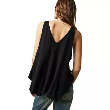 Майка Rosie с заниженной талией - женская Free People, черный