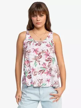 Майка Roxy FLOWING TANK PRINTED, разноцветный