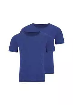 Майка / рубашка с коротким рукавом 2 шт. в упаковке для мужчин когда-либо Sloggi, цвет deep cobalt