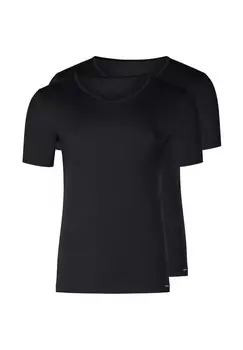 Майка/рубашка с коротким рукавом, комплект из 2 шт Майка/рубашка с коротким рукавом SKINY, черный