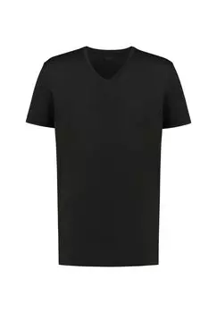 Майка/рубашка с коротким рукавом сухой хлопок mey, черный