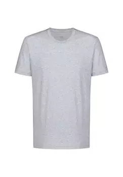 Майка/рубашка с коротким рукавом сухой хлопок mey, цвет Light Grey Melange