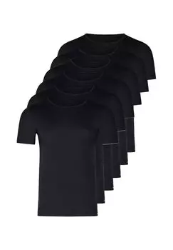 Майка/рубашка с коротким рукавом, упаковка из 6 шт. Майка/рубашка с коротким рукавом SKINY, черный