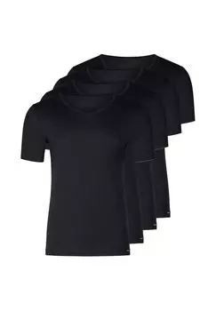 Майка/рубашка с коротким рукавом, упаковка из 4 шт. Майка/рубашка с коротким рукавом SKINY, черный