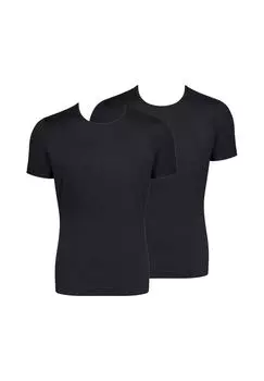 Майка/рубашка с короткими рукавами, 2 пары Go - Органический хлопок sloggi, черный