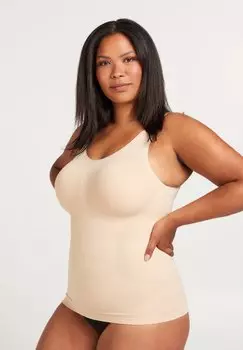 Майка/рубашка Zizzi, цвет beige