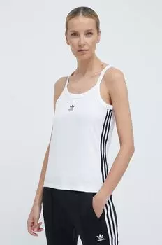 Майка с 3 полосками adidas Originals, белый