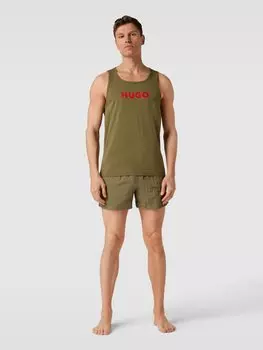 Майка с этикеткой, модель «BAY» HUGO, оливковый