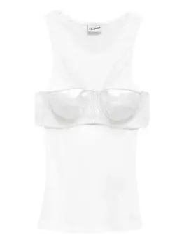 Майка с бюстгальтером Vaquera, белый
