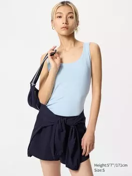 Майка с чашечками Uniqlo, цвет 61 синий