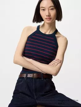 Майка с чашечками Uniqlo, цвет 68 синий