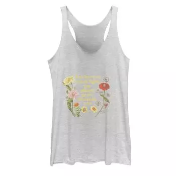 Майка с цветочным рисунком и позитивным рисунком для юниоров