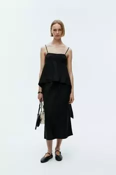 Майка с деталью на спине Arket, черный