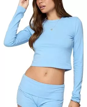 Майка с длинным рукавом Meg Edikted, синий