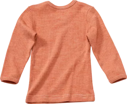 Майка с длинными рукавами из натурального хлопка натуральной шерсти и шелка оранжевого цвета размер. 104 1ч ALANA