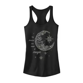 Майка с галактическим рисунком Moon Flower для юниоров, черный