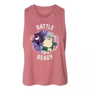 Майка с гоночной спиной для юниоров Pokemon Battle Ready Licensed Character, розовый