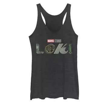 Майка с гоночной спиной и логотипом Marvel Loki для юниоров Licensed Character