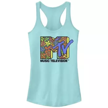 Майка с гоночной спиной и логотипом MTV Hippie для юниоров Licensed Character, цвет Cancun