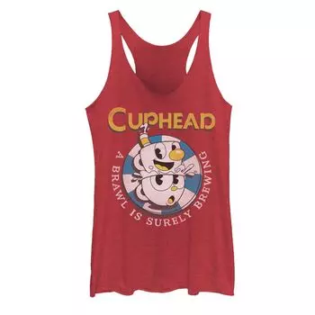 Майка с графическим изображением Cuphead для юниоров Mugman Brewing Brawl Licensed Character
