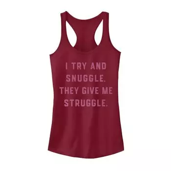 Майка с графическим изображением для юниоров Snuggle Struggle Struggle