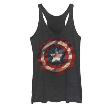 Майка с графическим изображением флага Капитана Америки и Мстителей Marvel для юниоров Licensed Character
