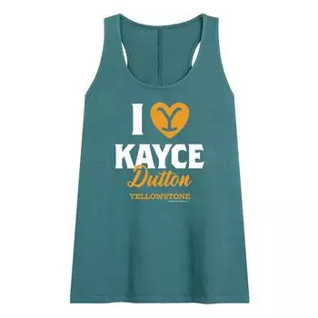 Майка с графическим изображением «I Love Kayce» для юниоров Yellowstone Licensed Character