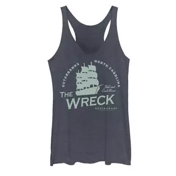 Майка с графическим логотипом Outer Banks для юниоров The Wreck Restaurant Ship Licensed Character