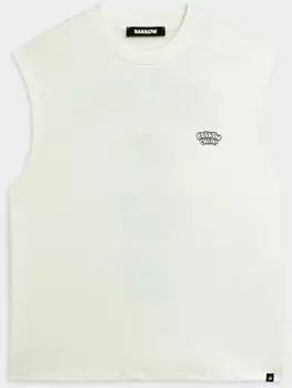 Майка с графическим принтом BARROW, белый