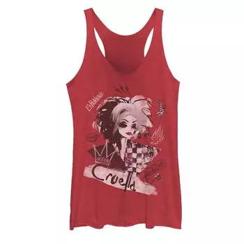 Майка с графическим рисунком «Arty Collage» Disney' Cruella Juniors Licensed Character