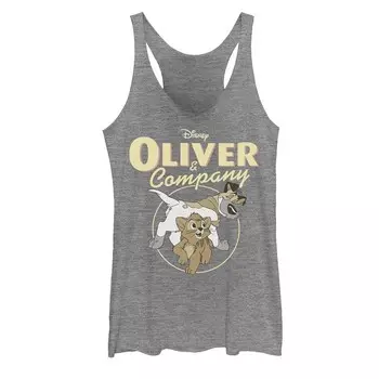Майка с графическим рисунком для юниоров Oliver & Company Dodger Strutting от Disney's, цвет Gray Heather